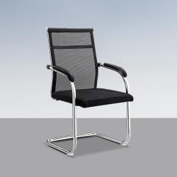 Minimalist Office Computer Chair Student Staff Conference Chair Bow High Backrest Mesh Chair Black Economy Training Chair