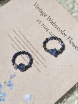 butterflyuans original Leng Yue series of niche Czech beaded rings as gifts for besties