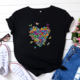 Cotton T-Shirt Women S-5XL Women Cotton t-shirt ladies tops Butterflies