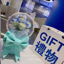 Acrylic Floral Box Loving Delivery Rose Box Round New Bubbleball Bouquet Transparent Box Face Value Floral