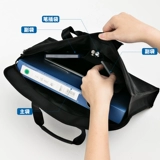 Льняная сумка для папок, сумка для хранения с молнией, ноутбук для документов, сумка для учебы, увеличенная толщина, бизнес-версия