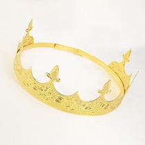 Birthday crown bridal jewelry European and American princess golden show party tiara