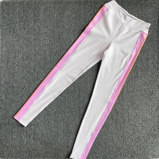 Color-block cool, breathable, moisture-wicking yoga cropped pants