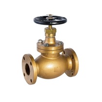 Marine Japanese standard bronze 5K flange straight stop valve JIS F7301 F73021