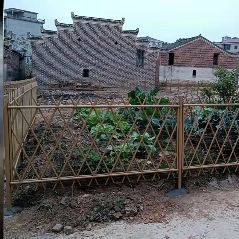 Bamboo Stem Yard Wall Rural Bamboo Rod Bamboo Festival Bamboo Legul Bean Corner Agricultural Bamboo Fence Countryside Clotheshorse Bracket Decoration