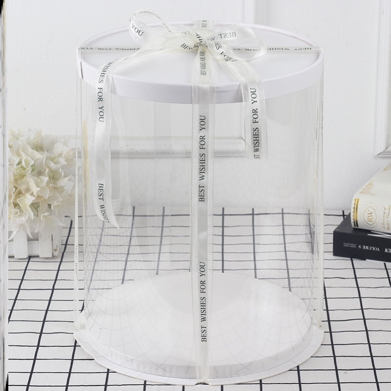 Round Cupcake Box Single Double Layer Price High Baking Packaging Box Transparent Birthday Cake Box Shake Soundbiter