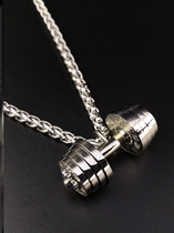 Small Fragrance Necklace Dumbbells Lock Bone Advanced Sensation Mini New fashion Fashion Hanging Ornament Earth Cool Not To Fall Color Temperament Boomer