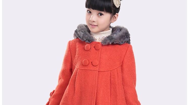 Manteau pour fille en laine - Ref 2162389 Image 74