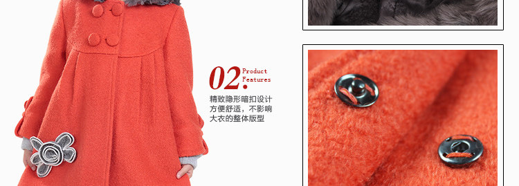 Manteau pour fille en laine - Ref 2162389 Image 46