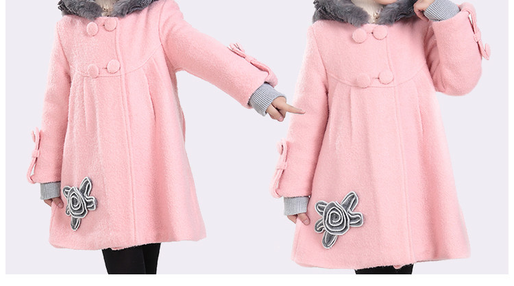 Manteau pour fille en laine - Ref 2162389 Image 84