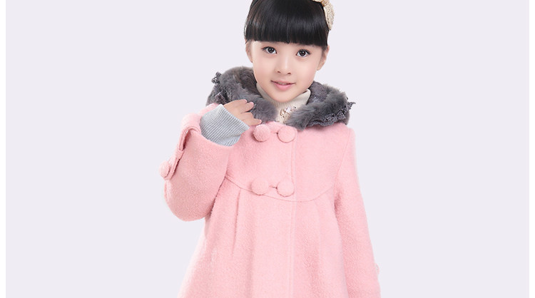 Manteau pour fille en laine - Ref 2162389 Image 82