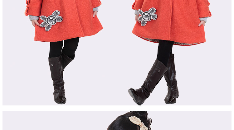 Manteau pour fille en laine - Ref 2162389 Image 73