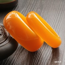 Chicken oil yellow beeswax bracelet fluorescent floating salt water wax wide version narrow bracelet fashion casual simple Lady bracelet