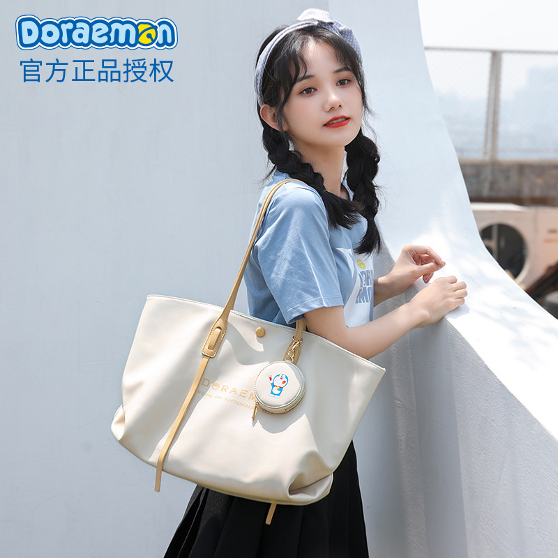 Doraemon joint single shoulder handbag female large capacity 2022 new trendy fashion tote bag niche design