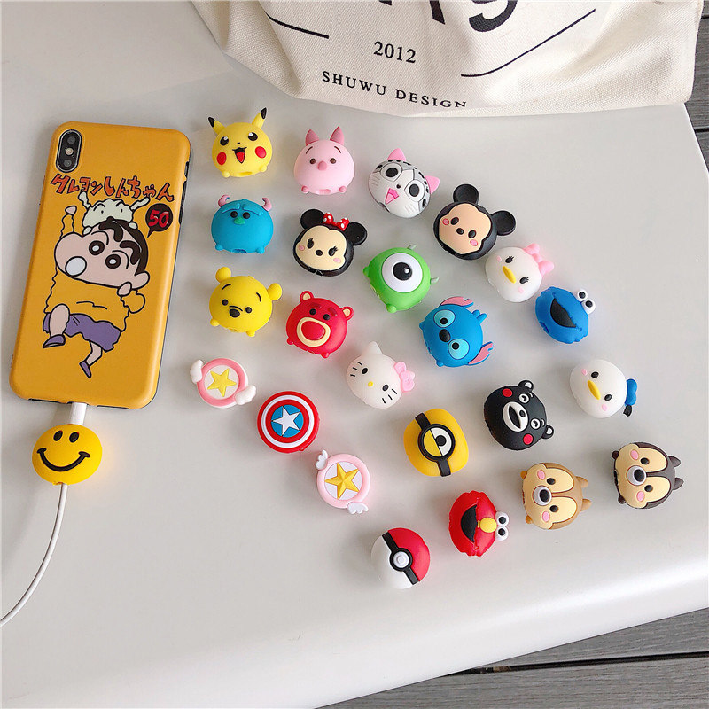 Data cable protective sleeve Apple Android mobile phone charger protection head anti-break headphone winder tangling protection buckle Huawei Xiaomi Meizu vivo charging cable protection buckle data cable protection head