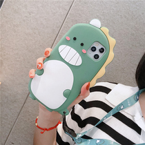 Dinosaur iphone11 Apple X mobile phone shell 8plus silicone Xr cute cartoon XsMax female section iphone11promax net red 7p tide card 11pr