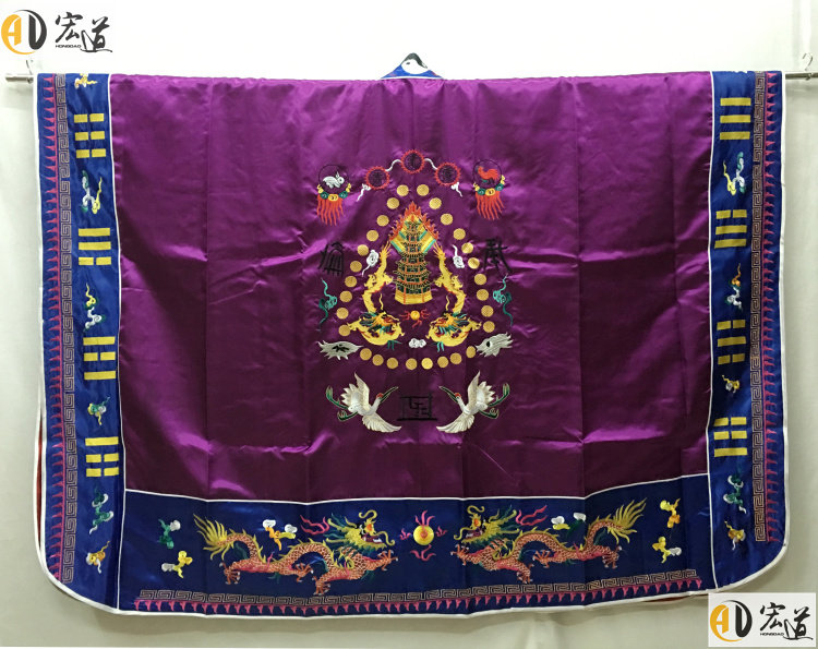 [Hongdao] Taoist clothing Vestments Dharma instruments Taoist clothing Short coats Large coats Warp coats Hexagonal Hats Xiao Tai Vestments