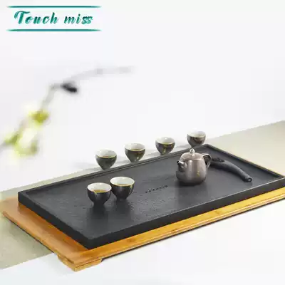 Touch Miss Japanese natural Wujin Stone tea tray home simple living room whole stone Tea Sea Stone tea table