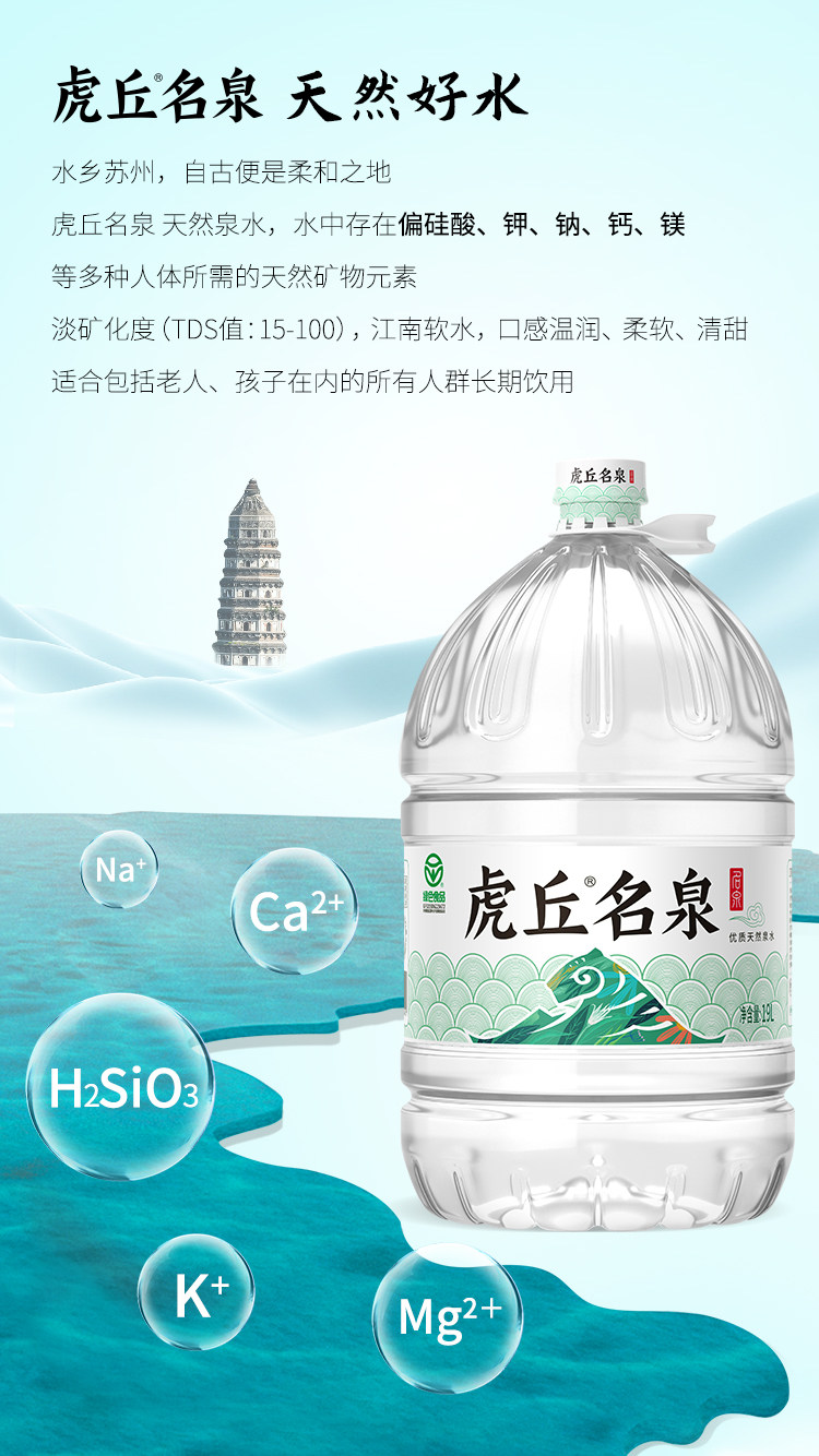 安享好物 安享A级饮用水-洞庭山虎丘名泉天然水 国标