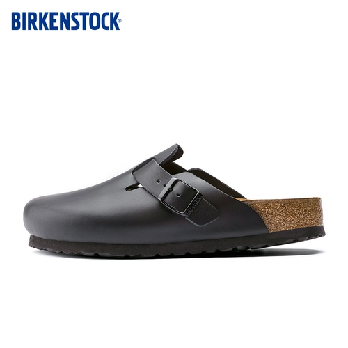 BIRKENSTOCK Беркен Германия импортировала мужская и женская кожаная пробка за пределами тапочек Бостона Баоту