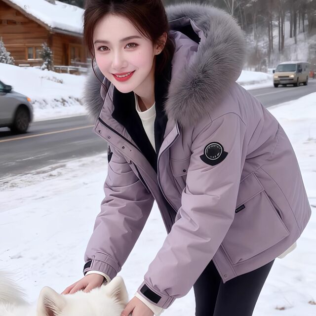 German Outdoor Winter New Style Cold-Proof Parka Jacket Workwear down Jacket Women's Petite Warm Cotton Coat