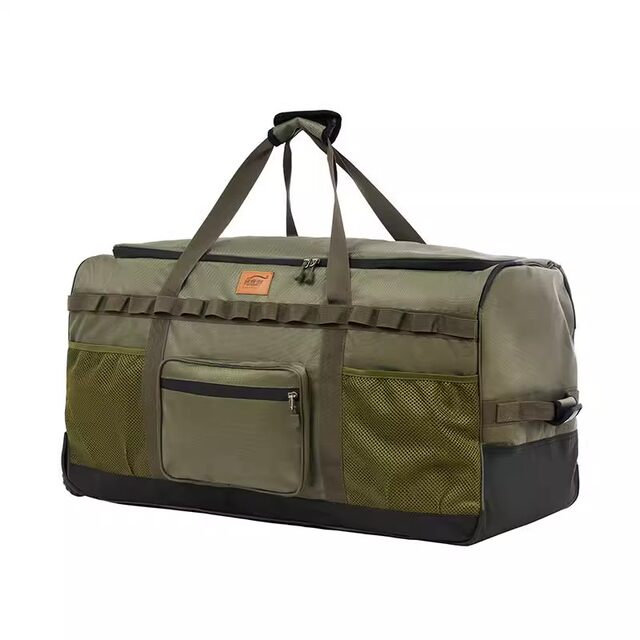 German Diverse Outdoor Large-Capacity Trolley Bag Backpack Thickened Storage Bag with Wheels Camping Equipment Travel Bag