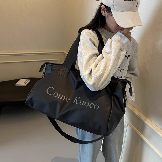 German Diverse Trolley Travel Bag, Large Capacity, Waterproof Oxford Cloth, Lightweight Satchel Cross-Body Fitness Bag for Business Trips