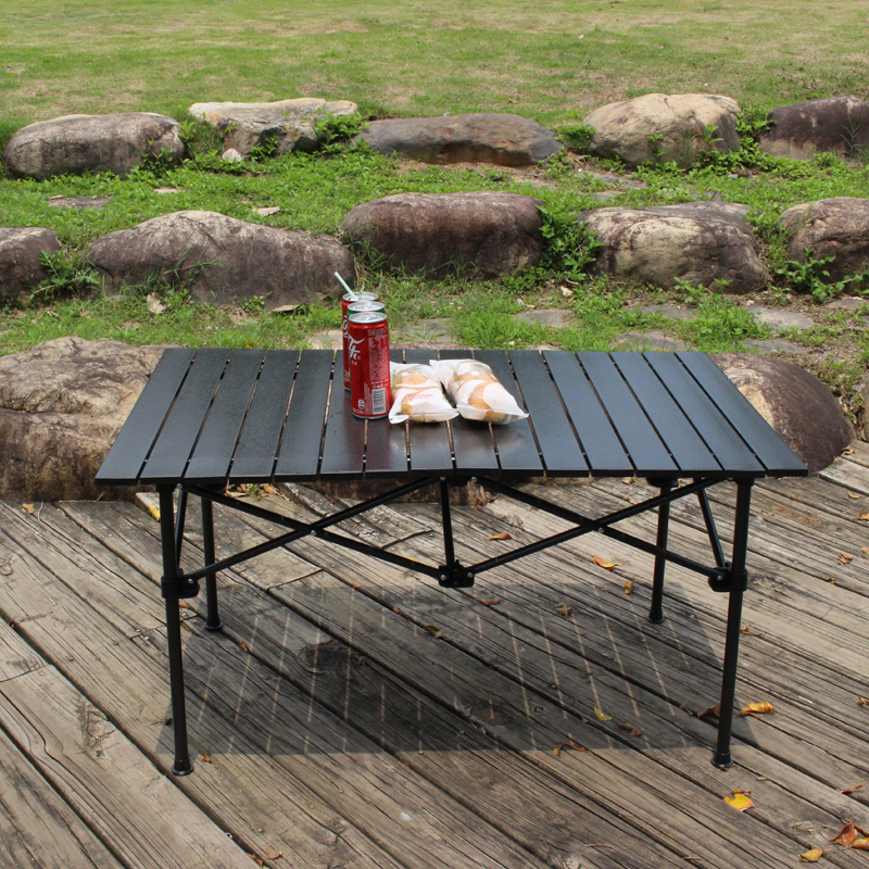 Outdoor folding table and chair Stall table Portable aluminum alloy table Camping table Beach camping publicity table Training table