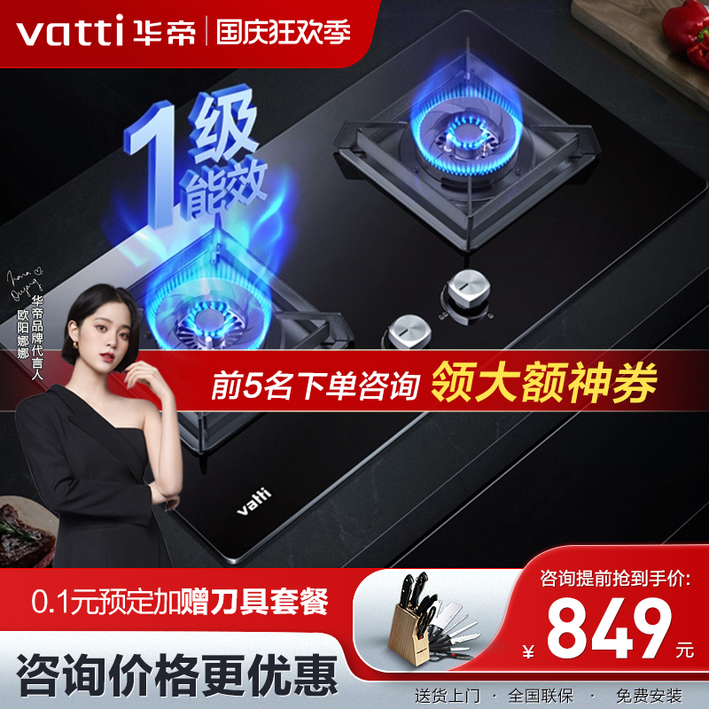 Huadi gas stove i10051B double-port gas stove household embedded stove energy-saving gas stove gas liquefied gas