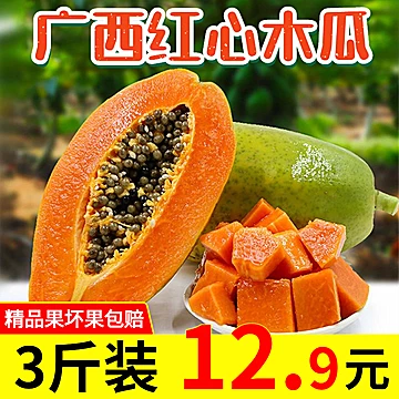 广西冰糖红心木瓜1500g[10元优惠券]-寻折猪