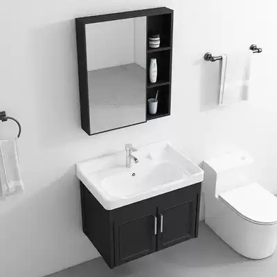 Bathroom washbasin cabinet combination washbasin household dressing room small apartment small apartment wall sink