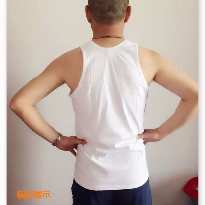 100% cotton trung niên vest trắng áo không tay cộng với phân bón để tăng trở ngại cotton nam mồ hôi vest