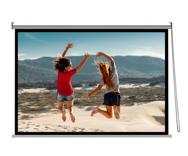 Hand rolled curtain curtain screen screen projector screen manual screen projector wall cloth 40 - 150 inches can be customized