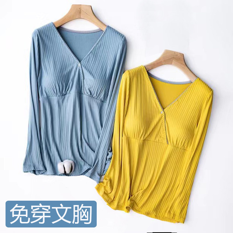 Lactation blouses Summer months Summer Months summer July Lactation Clothes Lactation Breast-feeding Period Blouses Cross Modale