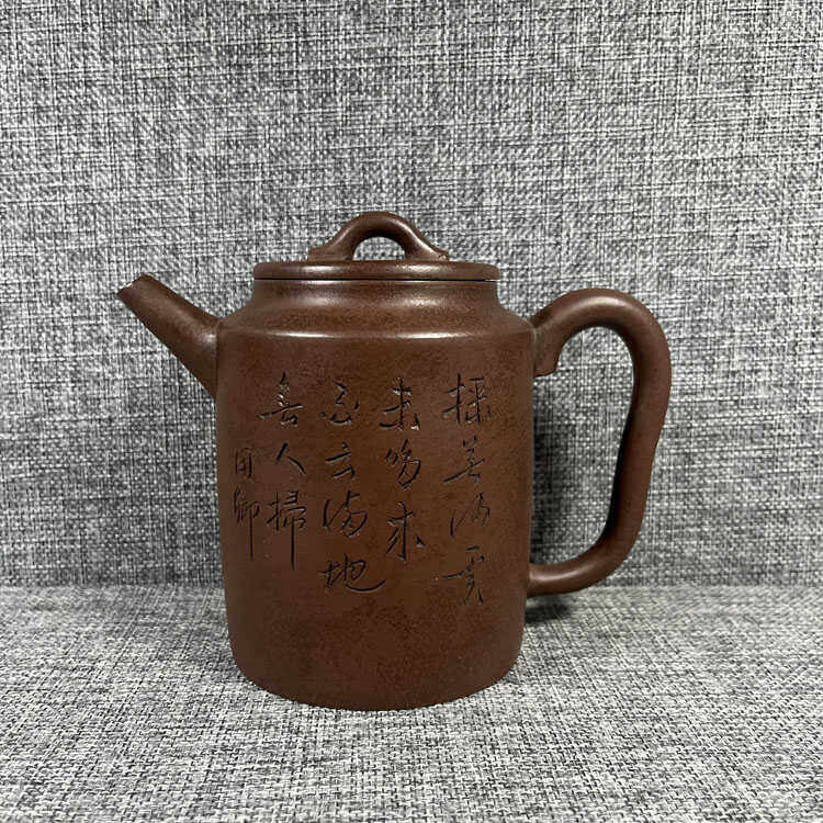 清代紫砂壶古董老茶壶老紫砂壶近代古代名家文革壶宜兴老货钱弘文