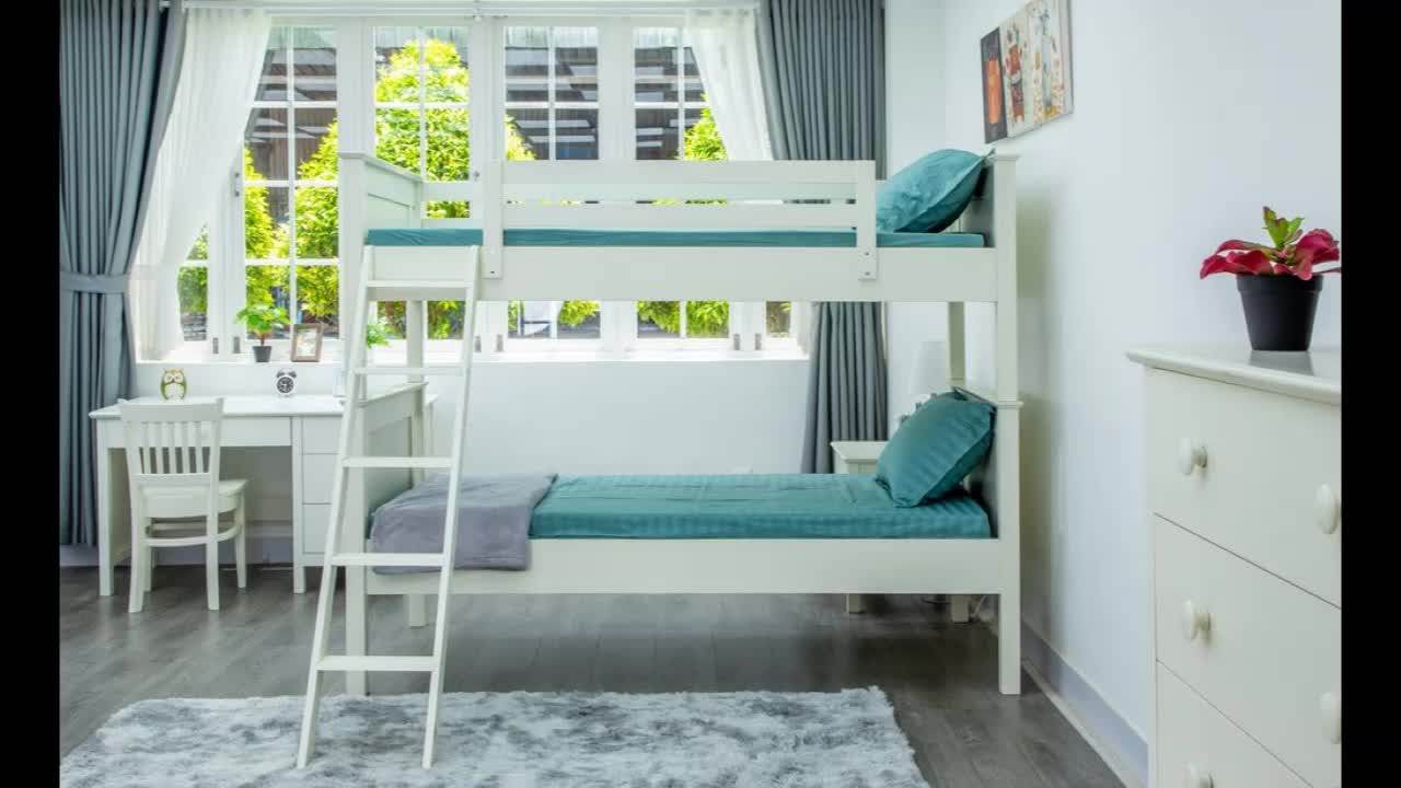 Best Quality Wooden Bunk Beds Best Price Aravinda Stackable White Bed