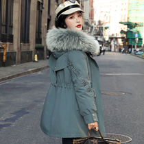 Down cotton clothing Female exploits pie overcomes 2021 years winter dress new womens dress cotton padded jacket in winter cotton coat