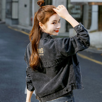 Womens coat womens short 2021 new denim womens wild early spring baseball clothing autumn and winter jacket tide