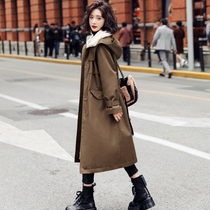 Faction to overcome down-down cotton clothing womens winter clothing 2021 new womens cotton padded jacket Korean version bursting cotton coat jacket with long section