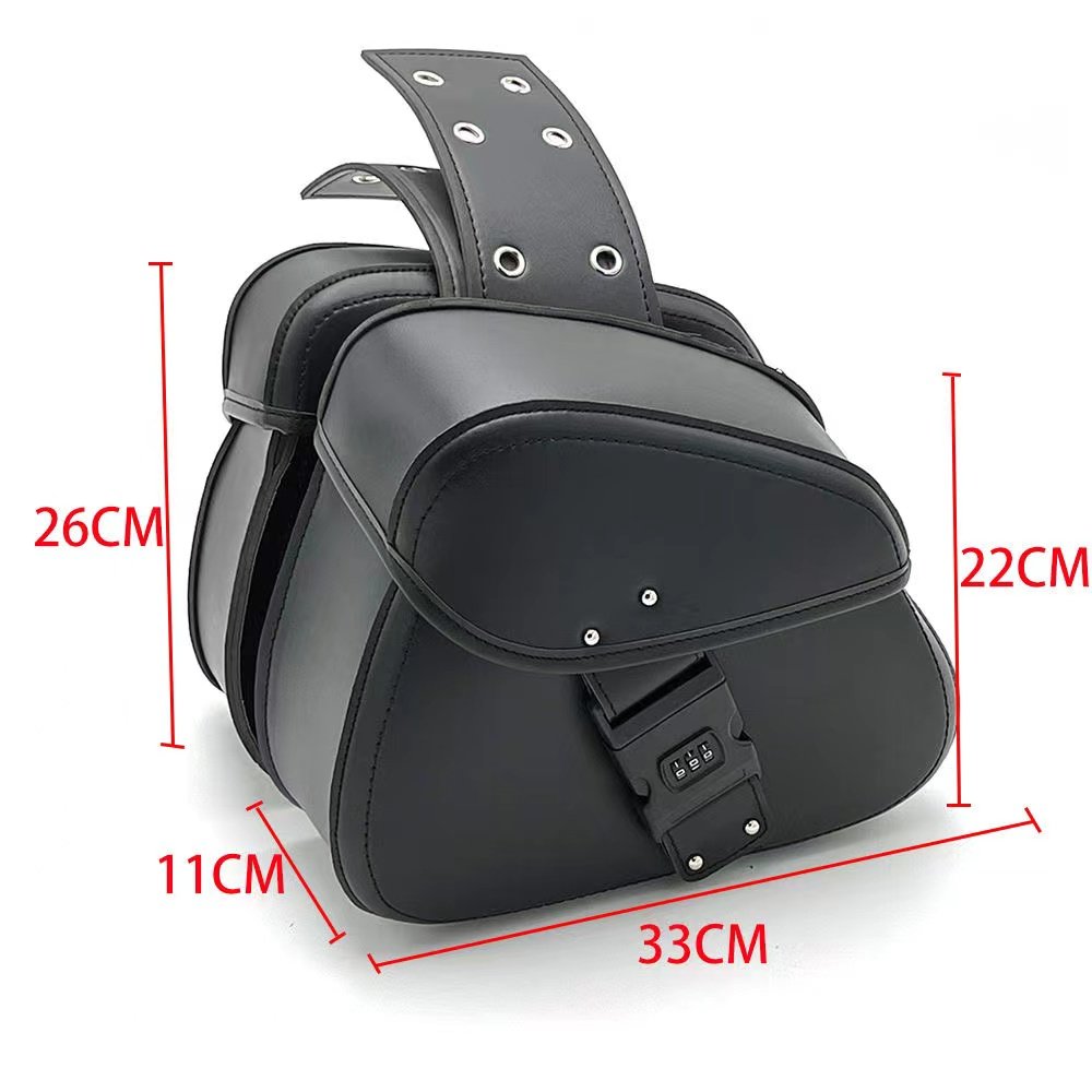 汎用吊り下げバッグ、サイドバッグ、荷物、改造バイク、電気自動車、スクーター、レトロサドルバッグ、防水・耐紫外線。