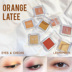 LEEMEMBER 荔 bóng mắt đơn sắc cam quýt latte vàng peach nước đào đỏ trà sữa mờ - Bóng mắt 320 Bóng mắt