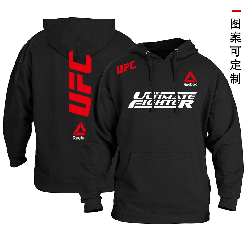 Mma Mixed Martial Arts Events Ufc Free Fighting Boxing Sanda Hooded Fleece Sweatshirt Autumn and Winter Thickened Hoodie