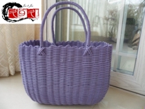 Picnic basket Fuji plastic knitting fruit basket preparation of vine basket handcuff for outdoor bathroom female