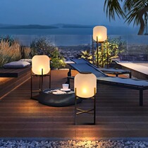 Lawn balcony atmosphere light terrace floor lamp yard decoration landscape light garden layout courtyard solar light