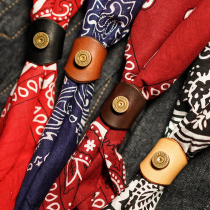 Kazi style decorative square scarf buckle bolo tie denim Pollo tie West men necklace bow tie accessories