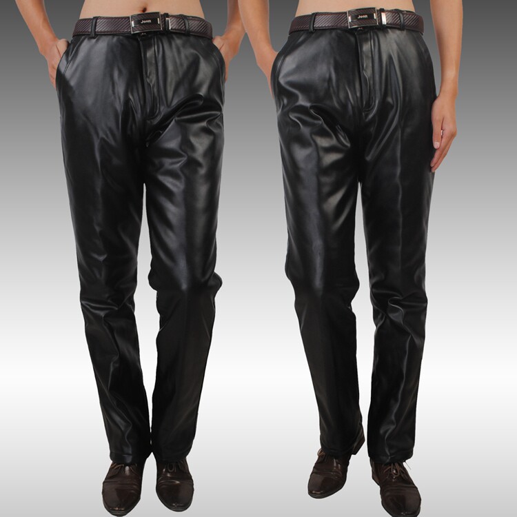 Pantalon cuir homme droit pour hiver - Ref 1480814 Image 11