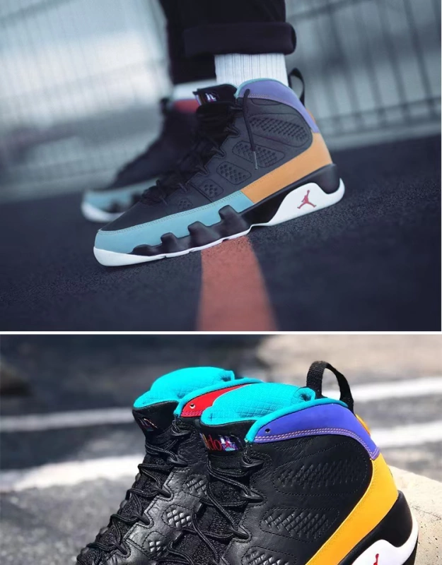 Air Jordan 9 Màu tương phản Dream It Do It AJ9 Mandarin Duck Basketball Shoes 302370-065 - Giày bóng rổ