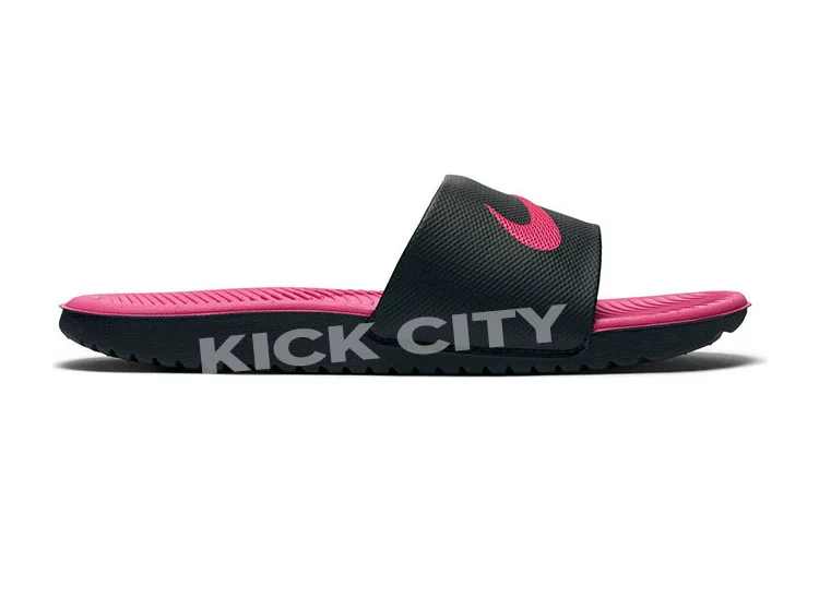 Hongfei Sports Nike Kawa Slide Black Red Giày nữ GS Sports Beach Dép 819353-001