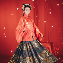 Chi Xia Rui Beast: Zi Shen Ming short jacket and horse skirt 6 meters original and improved Chinese clothes female hustle Spring