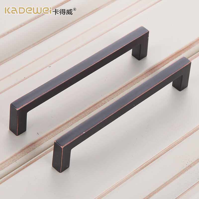 Cardway handle American cabinet door overall cabinet wardrobe drawer European bronze door cabinet wooden door surface mounted door handle complex